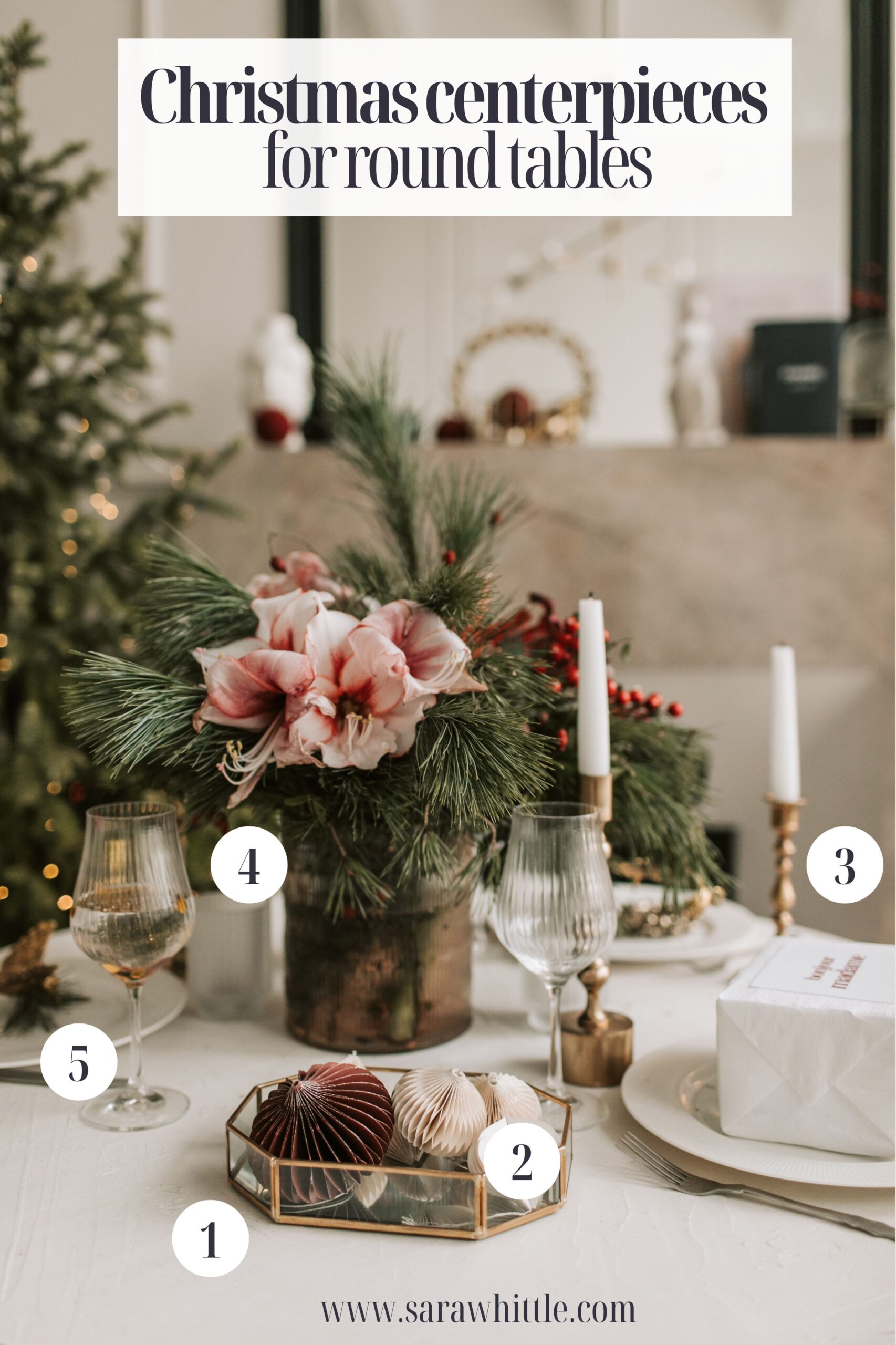 Christmas centerpieces  for round tables (1)