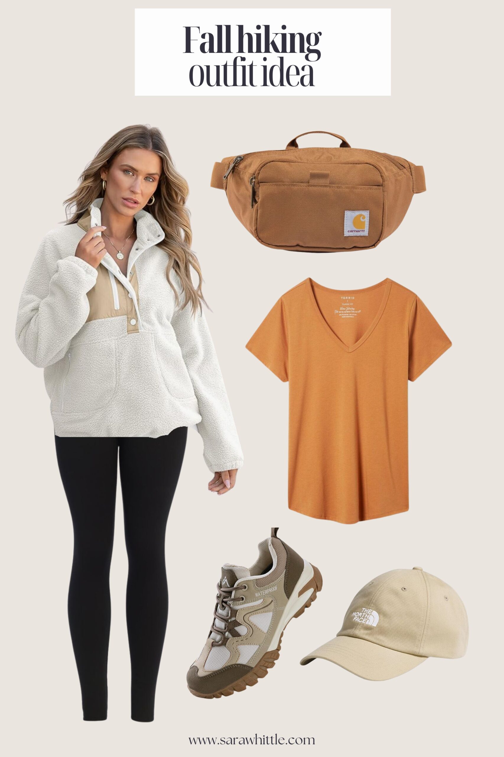 fall hiking outfit idea