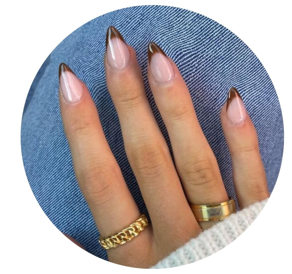 fall french nail designs