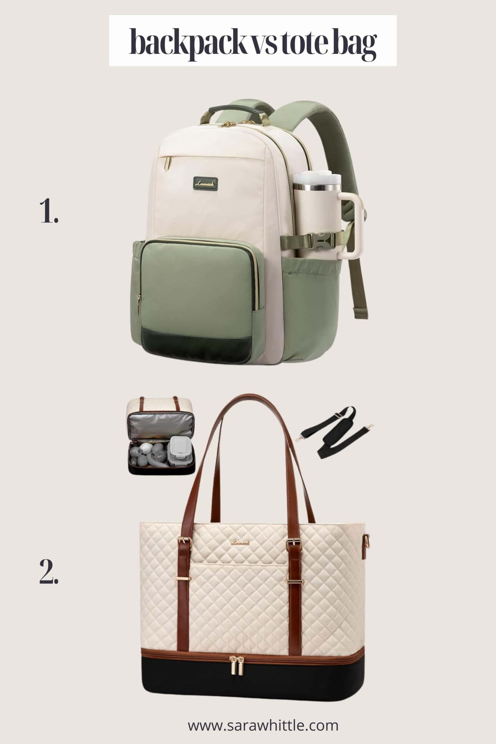 backpack vs tote bag backpack vs tote bag